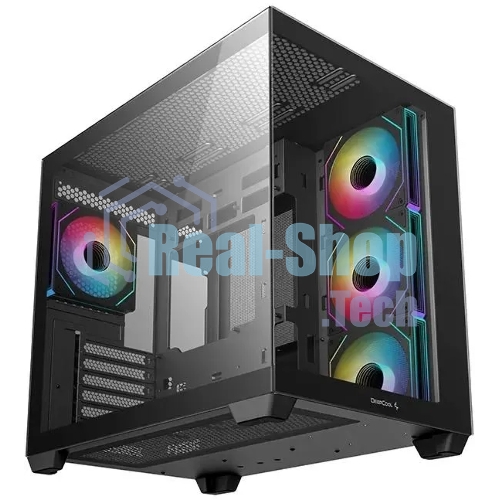 Компьютерный корпус Deepcool CG530 4F черный без БП ATX 2x120мм 2x140мм 2xUSB 2.0 1xUSB 3.0 audio bott PSU