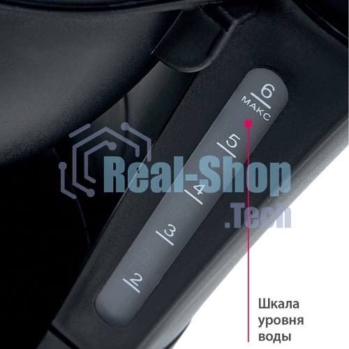 Кофеварка капельная Delta DL-8153 черный, исп. кофе - молотый, 0,6 л, 600 Вт