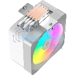 Кулер для процессора Ocypus Delta A40 EX WH Digital, 120мм ARGB FAN, Top Display Panel, 4 HEAT PIPES, 4-PIN PWM, 500-1800 RPM, 29DBA, HYDRO BEARING, LGA115X/1200/1700/18XX, AM4/AM5