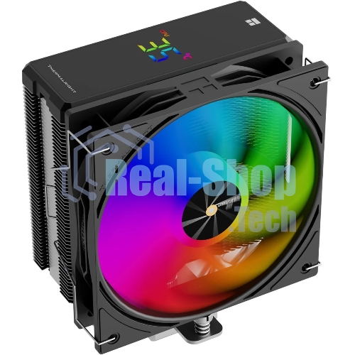 Кулер для процессора Thermalright Assassin X 120 R Digital ARGB Black (4-pin PWM, 151mm, Al/Cu, 4x6mm, ARGB, 1x120mm, 70.84CFM, 29.8dBA, 2000RPM, S: 1851/1700/1200/115X, AM5/AM4, black)