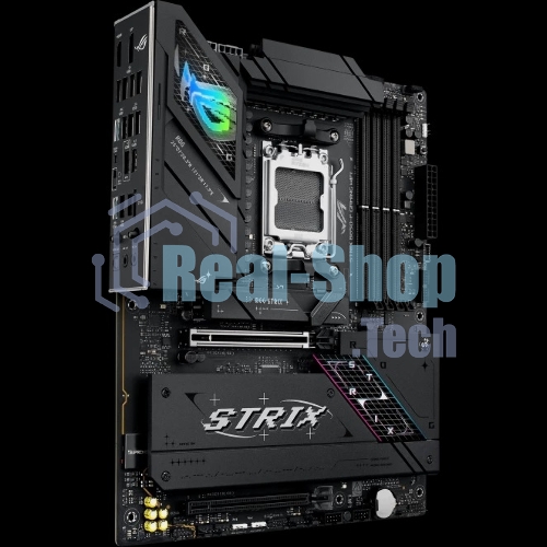 Материнская плата ASUS ROG STRIX B850-F GAMING WIFI, AM5, AMD B850, 4xDDR5, 2xSATA, 4xM.2, 1xPCIe 5.0 x16, 1xPCIe 4.0 x16, 1xPCIe x4, 1xDP, 1xHDMI, 1x2.5Gb LAN, 1xUSB-C 20Gbps, 1xUSB-C 10Gbps, 3xUSB-A 10Gbps, 4xUSB 5Gbps, 4xUSB 2.0, 3x3.5 мм, 7.1, ATX