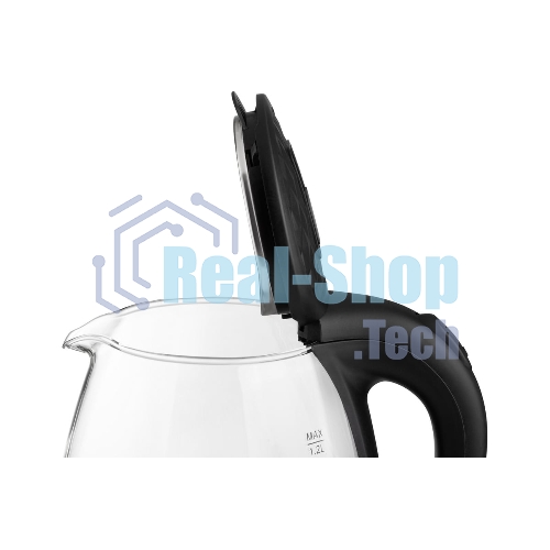 Чайник электрический Homestar HS-1053 1.2 л, стекло/пластик, черный