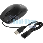 Мышь проводная Logitech B100 черный, 1000 dpi, USB, кнопки - 3