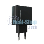 Сетевое зарядное устройство MORE CHOICE NC61 СЗУ 1USB+1USB-C 3.0A PD 20W+QC3.0 быстрая зарядка черный