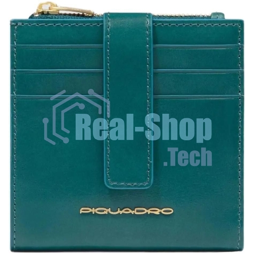 Картхолдер Piquadro Blue Square PP6843B2R/OT3 синий петроль, натуральная кожа