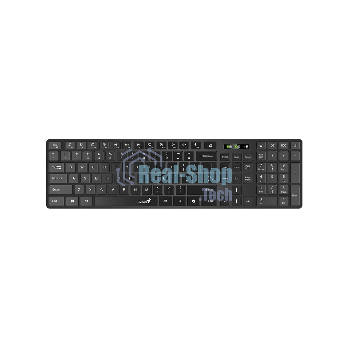 Клавиатура Genius Slimstar 7250BT беспроводная, Bluetooth, радиоканал, черный