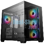 Компьютерный корпус Deepcool CG530 4F черный без БП ATX 2x120мм 2x140мм 2xUSB 2.0 1xUSB 3.0 audio bott PSU