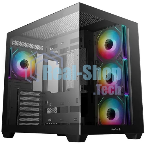 Компьютерный корпус Deepcool CG530 4F черный без БП ATX 2x120мм 2x140мм 2xUSB 2.0 1xUSB 3.0 audio bott PSU