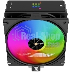 Кулер для процессора Thermalright Assassin X 120 R Digital ARGB Black (4-pin PWM, 151mm, Al/Cu, 4x6mm, ARGB, 1x120mm, 70.84CFM, 29.8dBA, 2000RPM, S: 1851/1700/1200/115X, AM5/AM4, black)