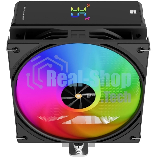 Кулер для процессора Thermalright Assassin X 120 R Digital ARGB Black (4-pin PWM, 151mm, Al/Cu, 4x6mm, ARGB, 1x120mm, 70.84CFM, 29.8dBA, 2000RPM, S: 1851/1700/1200/115X, AM5/AM4, black)