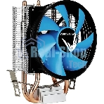 Кулер Aerocool Formula Verkho 2 серебристый/синий 90мм алюминий+медь 2000rpm 25db 4-pin 110W 142мм