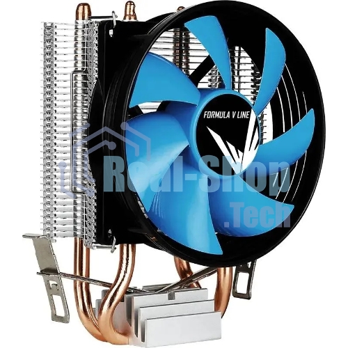 Кулер Aerocool Formula Verkho 2 серебристый/синий 90мм алюминий+медь 2000rpm 25db 4-pin 110W 142мм