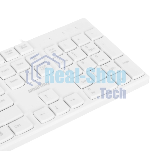 Клавиатура проводная мультимедийная Smartbuy ONE 238 USB белая (SBK-238U-W)/20