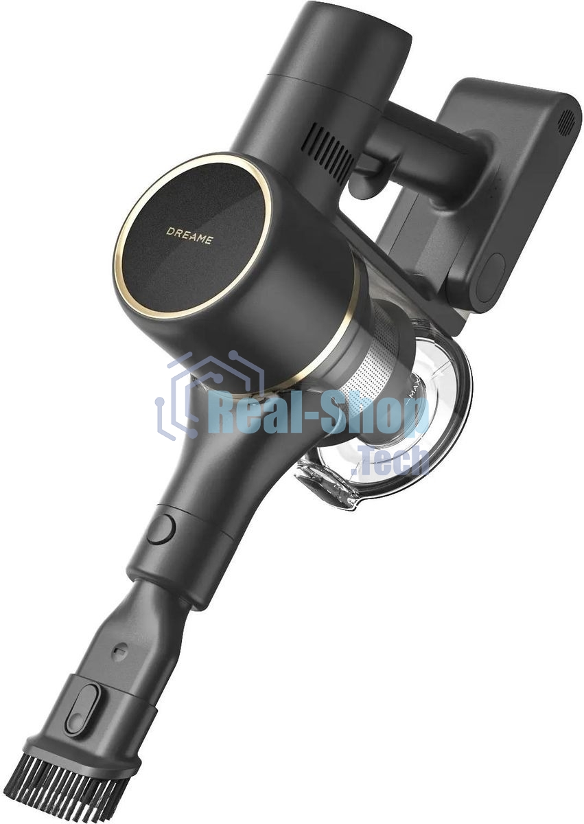 Пылесос вертикальный Dreame R10 Pro Aqua черный, питание от аккумулятора, 150 Вт, уборка сухая/влажная, пылесборник 0.6 л