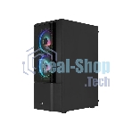 Компьютерный корпус MidTower Aerocool/Formula Quantum-G-BK-v2 черный без Б/п, ATX 3FRGb Fan on front panel