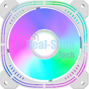 Вентилятор для корпуса Formula Nulight 12WH RGb 120х120x25 белый 3-pin 4-pin (Molex) 19.06дБ (NULIGHT 12WH FR) Ret