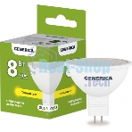Лампа cветодиодная LED MR16 IEK LL-MR16-08-230-30-GU5-G софит 8Вт 230В 3000К GU5.3 GENERICA