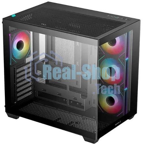 Компьютерный корпус Deepcool CG530 4F черный без БП ATX 2x120мм 2x140мм 2xUSB 2.0 1xUSB 3.0 audio bott PSU