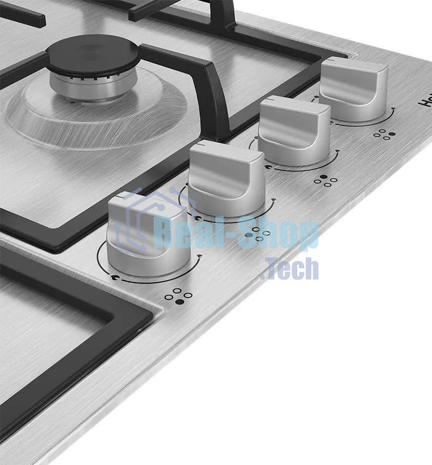 Газовая варочная панель Hotpoint HGMT 642 W IX, независимая, серебристый