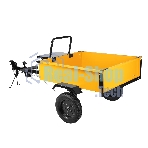 Прицеп для мотоблока Denzel TT-500, оцинк., груз. 500 кг, рег. сцепка, колеса 4.00-10, в упаковке