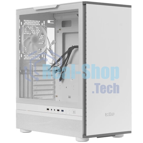 Компьютерный корпус PCCooler IE200 WH, Tempered Glass Full Tower, белый, TG, SPCC, 1x120мм ARGb E-ATX, ATX, mATX, mITX 180/380/220мм 4x2.5
