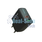 Сетевое зарядное устройство MORE CHOICE NC61 СЗУ 1USB+1USB-C 3.0A PD 20W+QC3.0 быстрая зарядка черный
