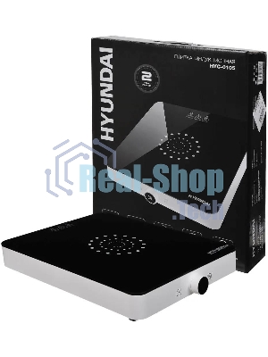 Плита настольная электрическая Hyundai HYC-0105 белый, 2 кВт, индукция, конфорки - 1, стеклокерамика, сенсор