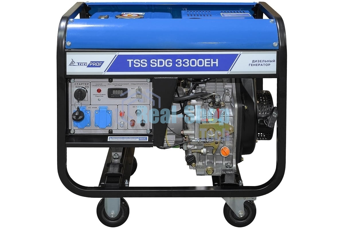 Электрогенератор дизельный ТСС SDG 3300EH, 3.3 кВт, 85 дБ, 78 кг