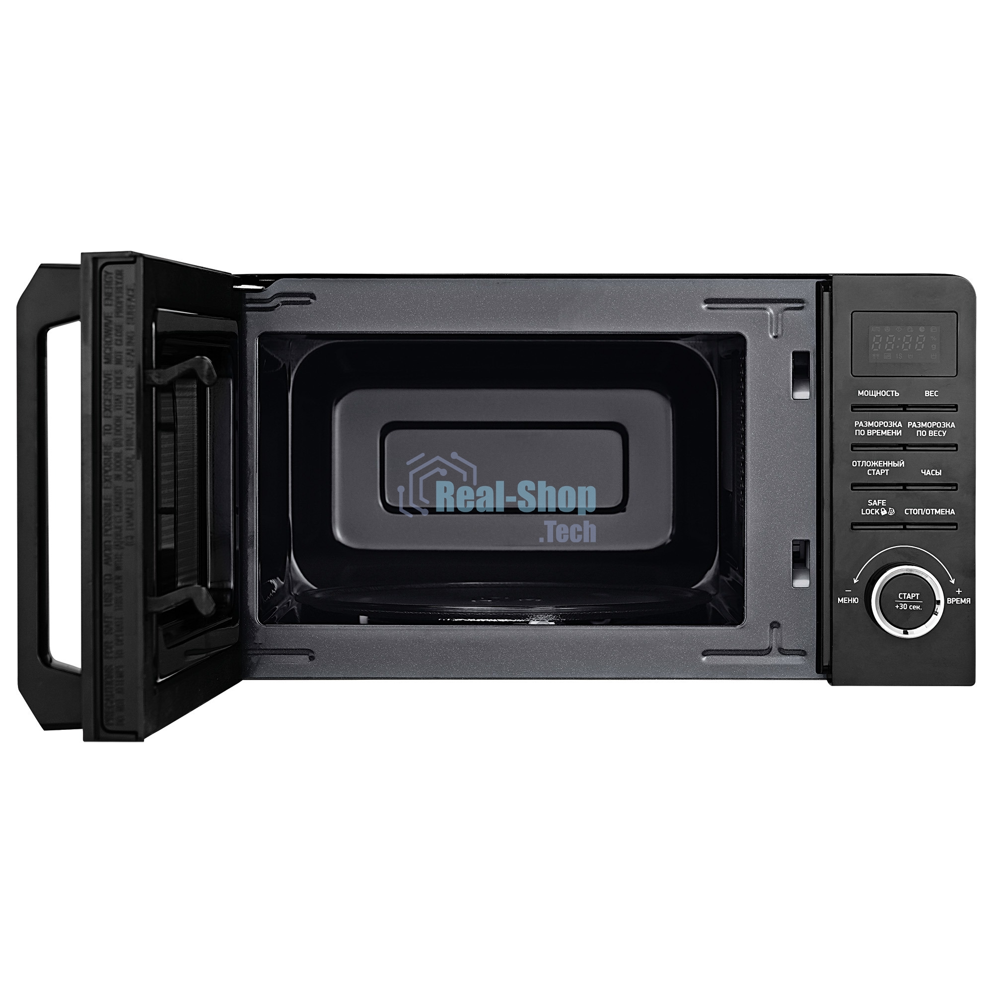 Микроволновая печь BBK 20MWS-723T/B черный, 20 л, 700 Вт, переключатели - кнопки, тактовый механизм
