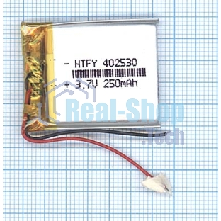 Аккумулятор Li-Pol (батарея) 4x25x30мм 2pin 3.7V/250mAh