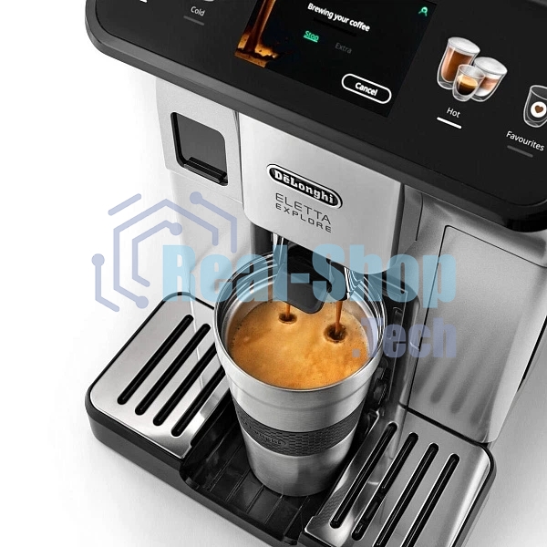 Кофемашина DeLonghi ECAM450.55.S серебристый/черный, исп. кофе - зерновой/молотый, 1.8 л, 1450 Вт, 19 бар