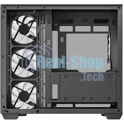 Компьютерный корпус Deepcool CG530 4F черный без БП ATX 2x120мм 2x140мм 2xUSB 2.0 1xUSB 3.0 audio bott PSU