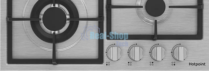 Газовая варочная панель Hotpoint HGMT 642 W IX, независимая, серебристый