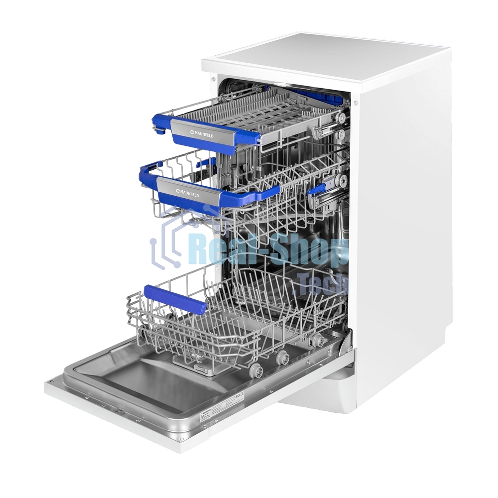 Посудомоечная машина Maunfeld MWF45230W, белый, 45 см, 10 компл., 49 дБ, класс A++