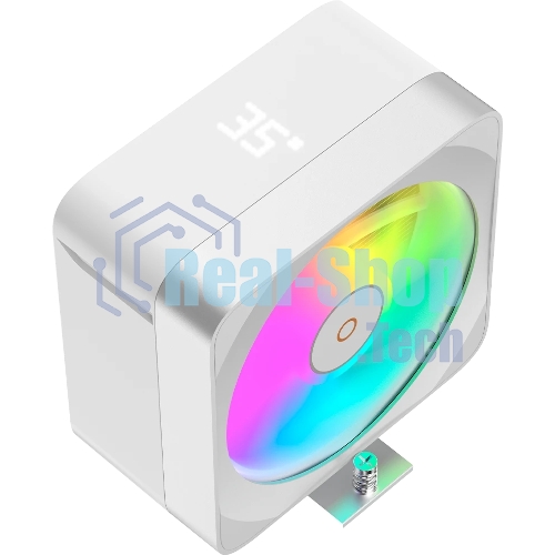 Кулер для процессора Ocypus Delta A40 EX WH Digital, 120мм ARGB FAN, Top Display Panel, 4 HEAT PIPES, 4-PIN PWM, 500-1800 RPM, 29DBA, HYDRO BEARING, LGA115X/1200/1700/18XX, AM4/AM5