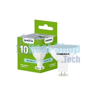 Лампа светодиодная GENERICA LL-MR16-10-230-65-GU5-G MR16 10 Вт софит 6500К GU5.3 230В