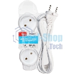Удлинитель бытовой Smartbuy (SBE-10-3-03m-N) 3 гн х 3,0 м белый