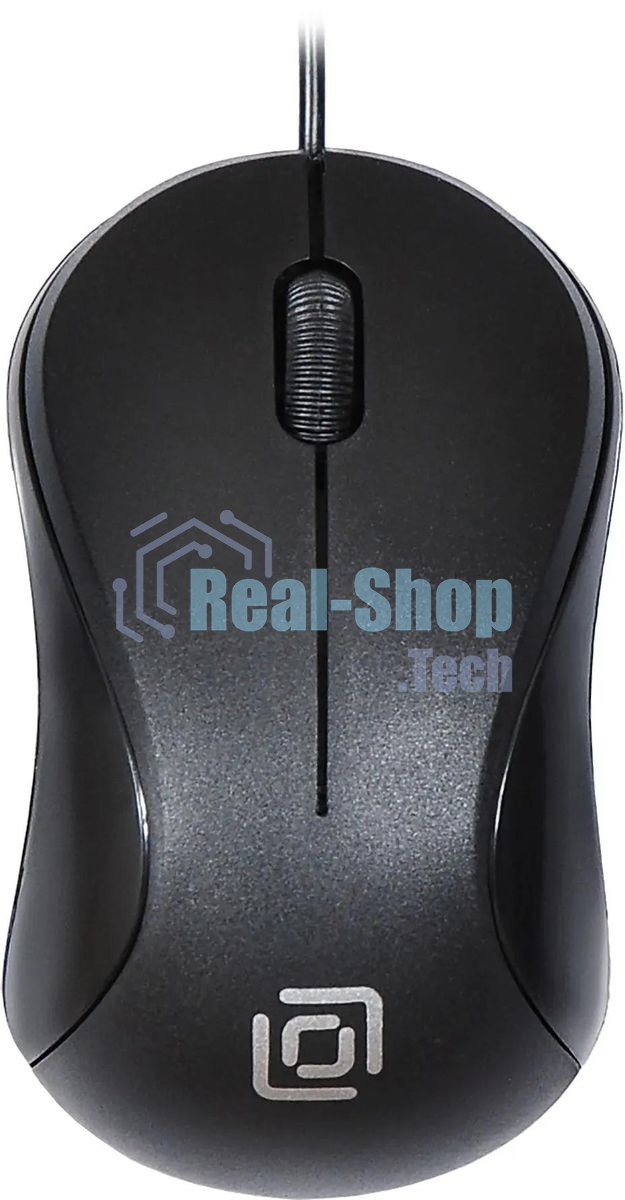 Мышь проводная Oklick 115S черный, 1200 dpi, USB, кнопки - 3