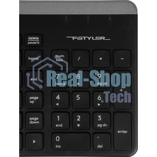 Комплект клавиатура+мышь A4Tech FStyler FB2535C беспроводной, USB + Bluetooth, 2000 DPI, черный