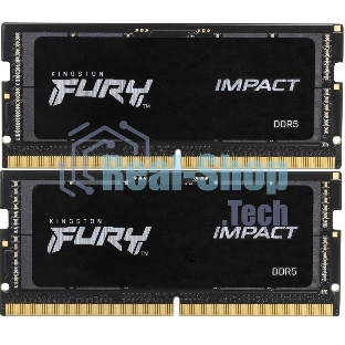 Оперативная память Kingston Fury Impact, DDR5, 32GB (2x16GB), 5600MHz, CL40, SO-DIMM