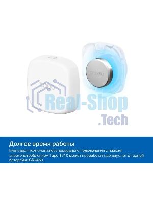 Умный датчик температуры и влажности TP-Link Tapo T310, 868 МГц, питание от батарейки CR2450