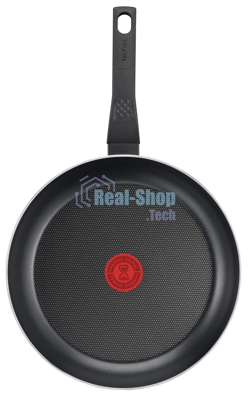 Сковорода Tefal Easy Plus 04237924 круглая 24см ручка несъемная (с крышкой) черный (9100054100)