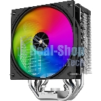 Кулер для процессора Thermalright Assassin X 120 R Digital ARGB Black (4-pin PWM, 151mm, Al/Cu, 4x6mm, ARGB, 1x120mm, 70.84CFM, 29.8dBA, 2000RPM, S: 1851/1700/1200/115X, AM5/AM4, black)