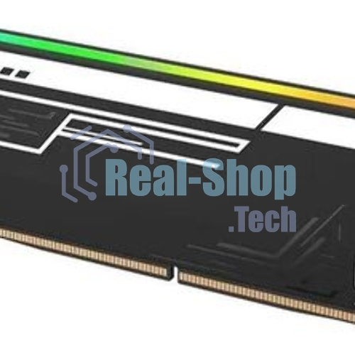 Оперативная память Netac Shadow II RGB, DDR5, 32GB (2x16GB), 7200 MHz, CL34, с радиатором, RGB, чёрный
