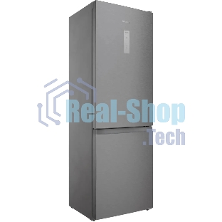Холодильник Hotpoint HT 5180 MX нержавеющая сталь/серебристый двухкамерный 220/78 л морозилка снизу, No Frost