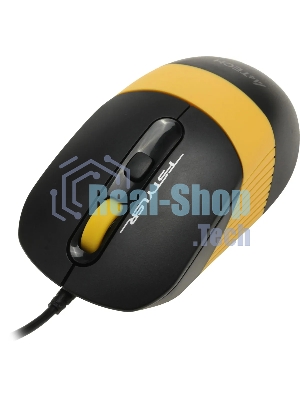 Комплект клавиатура+мышь A4Tech FStyler F1110 проводной, USB, 2000 DPI, чёрный/жёлтый