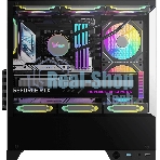 Компьютерный корпус AeroCool/Formula Crystal Z1M Plus FR черный без БП mATX 5x120мм 2xUSB 3.0 1xUSB3.1 audio bott PSU