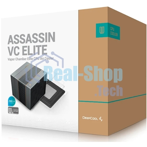 Устройство охлаждения(кулер) Deepcool ASSASSIN VC Elite Soc-AM5/AM4/1200/2066/1700/1851 черный 4-pin 22.6-29.3dB Al+Cu 300W 1772gr Ret (R-ASN4-BKNVNN-GJD)