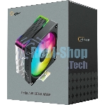 Кулер для процессора Ocypus Delta A40 SE BK ARGB, 120мм ARGB FAN, Top ARGB Panel, 4 HEAT PIPES, 4-PIN PWM, 800-1800 RPM, 31DBA, HYDRO BEARING, LGA115X/1200/1700/18XX, AM4/AM5