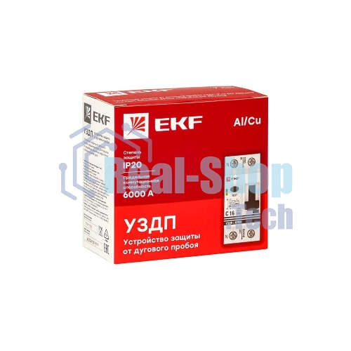 Устройство защиты от дугового пробоя EKF PROxima (УЗДП) 1P+N C 63А 6кА с авт. выкл. afdd-2-63C-pro